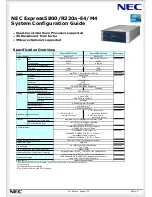 Preview for 3 page of NEC R320a-E4 System Configuration Manual