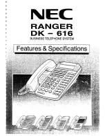 NEC Ranger DK-616 Features & Specifications  Manual предпросмотр