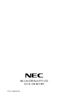 Предварительный просмотр 8 страницы NEC RC122 Owner'S Manual