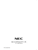 Preview for 15 page of NEC RC75 Owner'S Manual