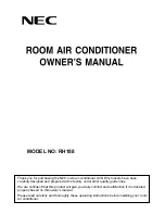 NEC RH188 Owner'S Manual preview