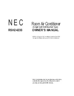 NEC RSH2423S Owner'S Manual preview