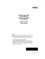 Preview for 1 page of NEC S2500 User Manual
