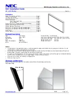 NEC S401 Installation Manual preview