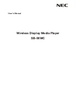 NEC SB-06WC User Manual предпросмотр