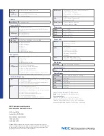 Предварительный просмотр 2 страницы NEC Series3800/S110R-1 Datasheet