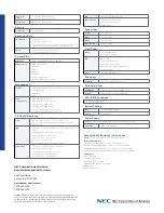 Preview for 2 page of NEC Series3800/S120R-2 Datasheet