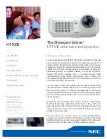 Preview for 1 page of NEC ShowCase Series Brochure & Specs