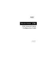 NEC SILENTWRIT 1700 Series Configuration Manual preview