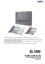 NEC SL1000 Getting Started Manual preview