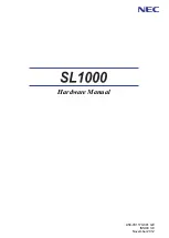 NEC SL1000 Hardware Manual preview