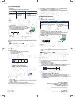 Предварительный просмотр 2 страницы NEC Slot-in CAT5 Receiver (video) STv1 User Manual