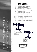 Preview for 1 page of NEC SMS Flatscreen X FH M605 Instructions For Mounting