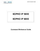 NEC SOPHO IP 5000 Command Reference Manual preview