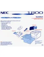 Предварительный просмотр 1 страницы NEC SuperScript 1800 Quick Start Manual