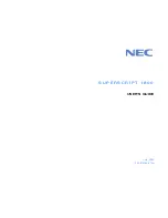 Preview for 1 page of NEC SuperScript 1800 User Manual