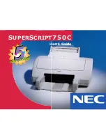 NEC SuperScript 750C User Manual preview