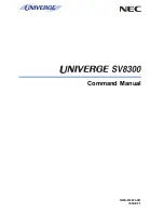 NEC SV8300 Command Manual предпросмотр
