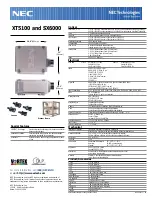 Предварительный просмотр 2 страницы NEC SX6000 Specifications