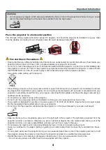 Предварительный просмотр 5 страницы NEC UM280W User Manual