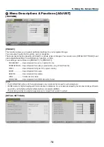 Preview for 89 page of NEC UM351W User Manual