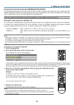 Preview for 102 page of NEC UM351W User Manual