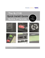 Preview for 1 page of NEC Univerge DT820 Quick Install Manual