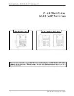 Preview for 2 page of NEC Univerge DT820 Quick Install Manual