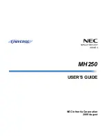 Preview for 1 page of NEC Univerge MH250 User Manual