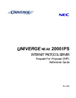 NEC UNIVERGE NEAX 2000 IPS Reference Manual предпросмотр