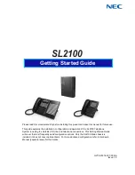 Preview for 1 page of NEC UNIVERGE SL2100 Getting Started Manual