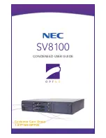 NEC Univerge SV8100 Condensed User'S Manual preview