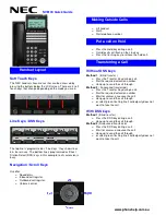 NEC Univerge SV8100 Quick Manual preview