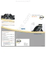 Preview for 1 page of NEC Univerge SV8100 Quickstart Reference