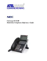 Preview for 1 page of NEC Univerge SV8100 Reference Manual