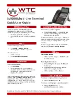 Предварительный просмотр 1 страницы NEC Univerge SV9100 Quick User Manual