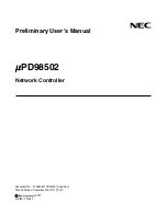 Preview for 1 page of NEC uPD98502 User Manual