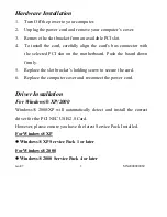 Preview for 3 page of NEC USB 2.0 PCI Host Adapter User Manual