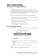 NEC USB PORTBAR Manual preview