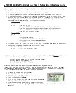 NEC UX5000 Adjustment Instructions preview