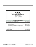 Preview for 85 page of NEC UX5000 Installation Manual