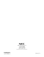 Preview for 86 page of NEC UX5000 Installation Manual