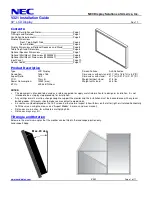 Предварительный просмотр 1 страницы NEC V321-2 Installation Manual