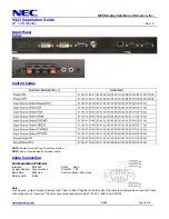 Предварительный просмотр 9 страницы NEC V423 Installation Manual