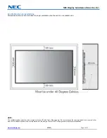 Preview for 2 page of NEC V554Q Installation Manual