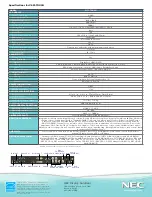 Предварительный просмотр 2 страницы NEC V651-TOUCH Specification