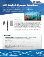 Preview for 1 page of NEC V652-PC Specification