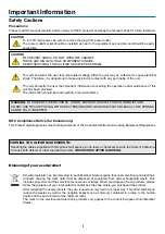 Предварительный просмотр 3 страницы NEC VE280 User Manual