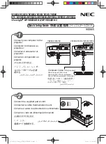 NEC VE282X Quick Setup Manual preview