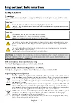 Предварительный просмотр 3 страницы NEC VE303 User Manual